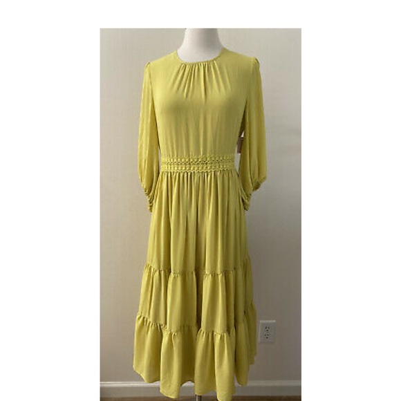 Rachel Parcell Autumn apple dress citrus yellow - Picture 3 of 5